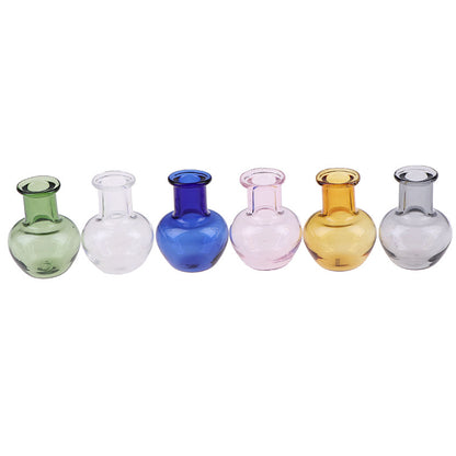 Mini Glass Vase – Cute Dollhouse Decor & Tiny Flower Holder