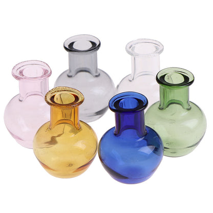 Mini Glass Vase – Cute Dollhouse Decor & Tiny Flower Holder