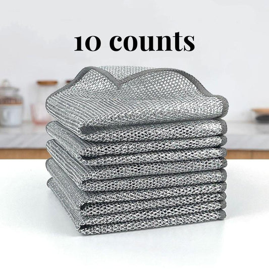 Reusable Diamond Weave Scrubber Cloths – Tough on Stains, Gentle on Surfaces