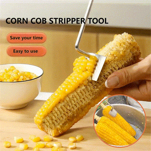 🔥Last Day Promotion-49%OFF - 2026 NEW Long Handle Stainless Steel Corn Stripping Tool