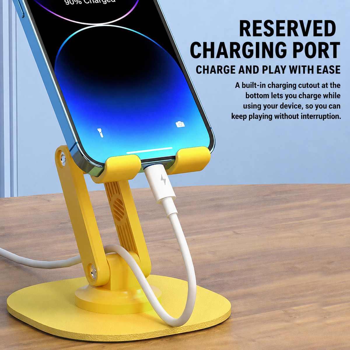 360° Foldable Desktop Phone Stand for Phone & Tablet