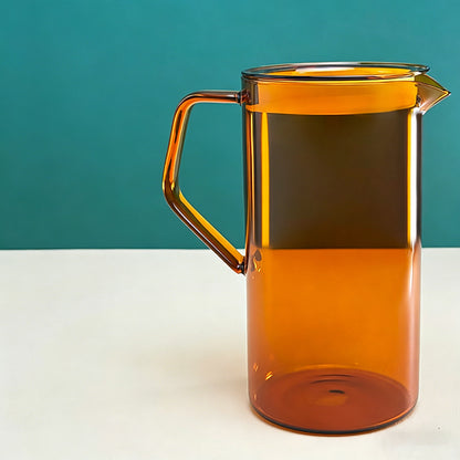 Borosilicate Glass Pitcher – Heat Resistant Water Jug with Lid