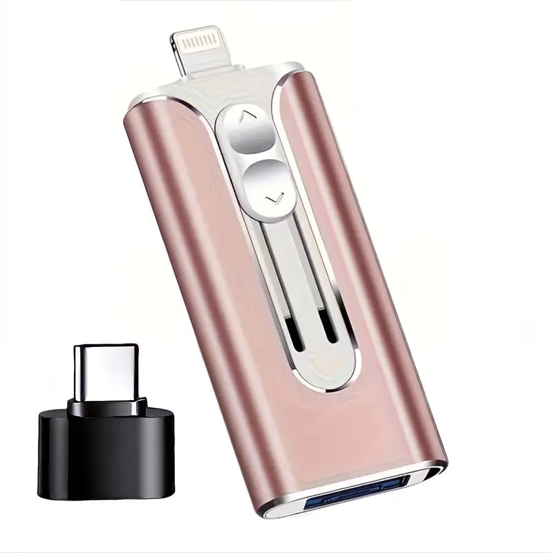 32~256GB Micro USB + 8 Pin + USB 3.0 4 in 1 Mobile Phone Computer U-Disk