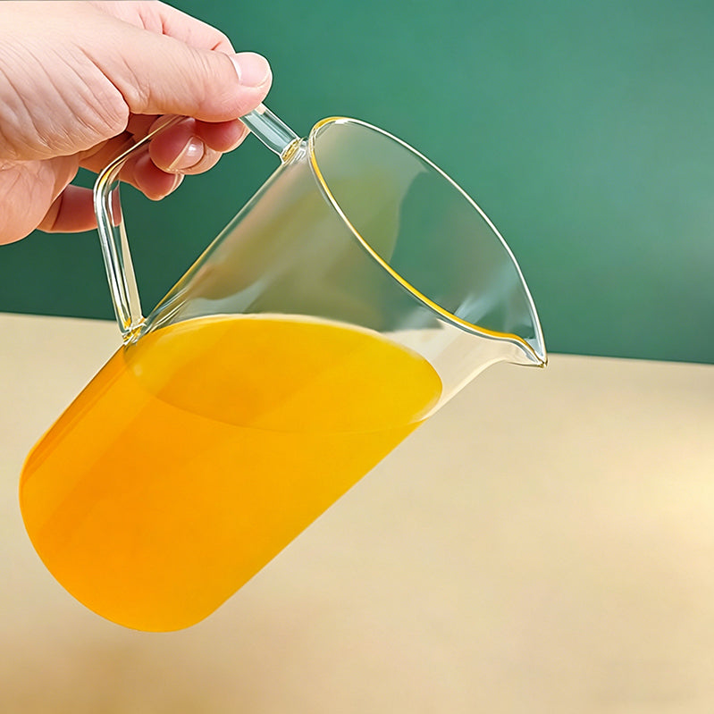 Borosilicate Glass Pitcher – Heat Resistant Water Jug with Lid