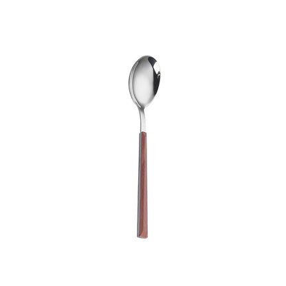 Stainless Steel Cutlery Set – Elegant Wooden Handle Flatware
