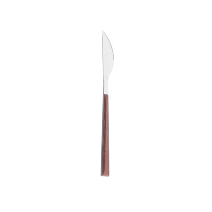 Stainless Steel Cutlery Set – Elegant Wooden Handle Flatware
