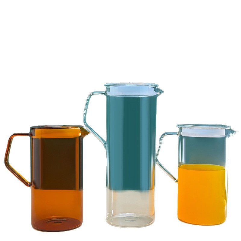 Borosilicate Glass Pitcher – Heat Resistant Water Jug with Lid